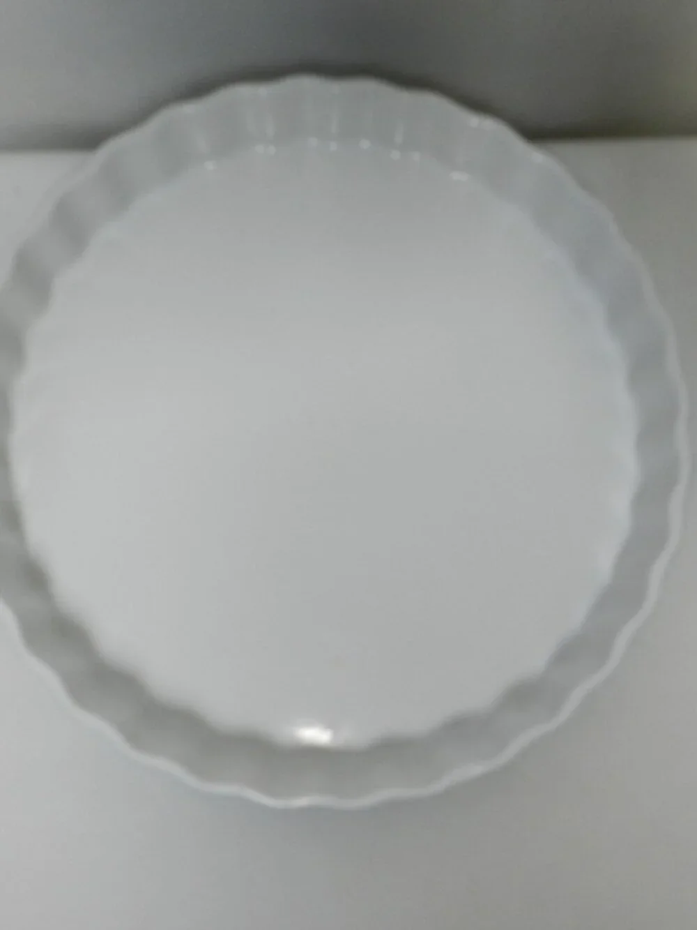 Vintage Fluted blue Tart Pie baking Dish 57028 by Injection Point 10.5